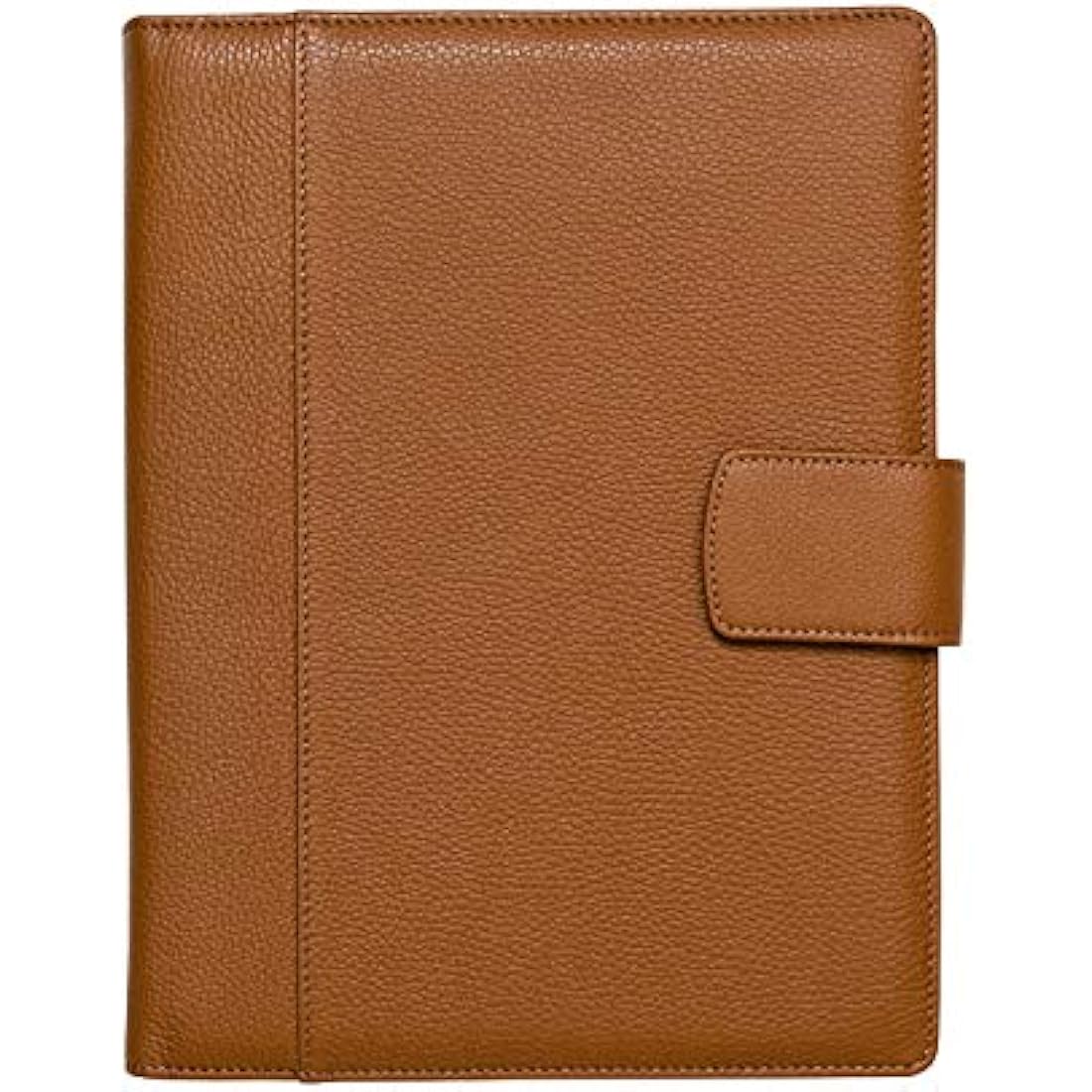 Document Holder in 100% Genuine Full Grain Hammered Leather - Handmade by Expert craftspeople - Spacious and Safe, Perfect for Meetings and Lessons - with Magnetic Closure - Rope