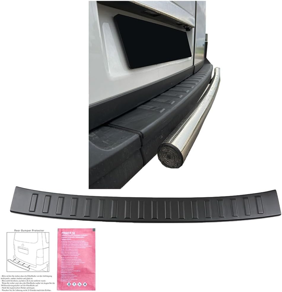 ONEWAY Rear Bumper Protector compatible with Volkswagen Crafter MK2 2016- & MAN TGE MK1 PreFacelift 2016- - Matt black