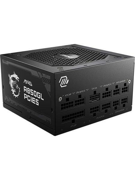 MSI MPG A1000G PCIE5 Power Supply Unit, UK Plug - 1000W, 80 Plus Gold Certified, Fully Modular ATX 3.0, PCIe 5.0 GPU Support, Japanese 105°C Capacitors, 0% RPM Mode, Flat Cables - 10 Year Warranty