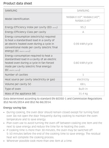 Samsung Series 4 Dual Cook Flex Smart Oven with Pyrolytic Cleaning, Colour: Stainless Steel, NV7B45305AS