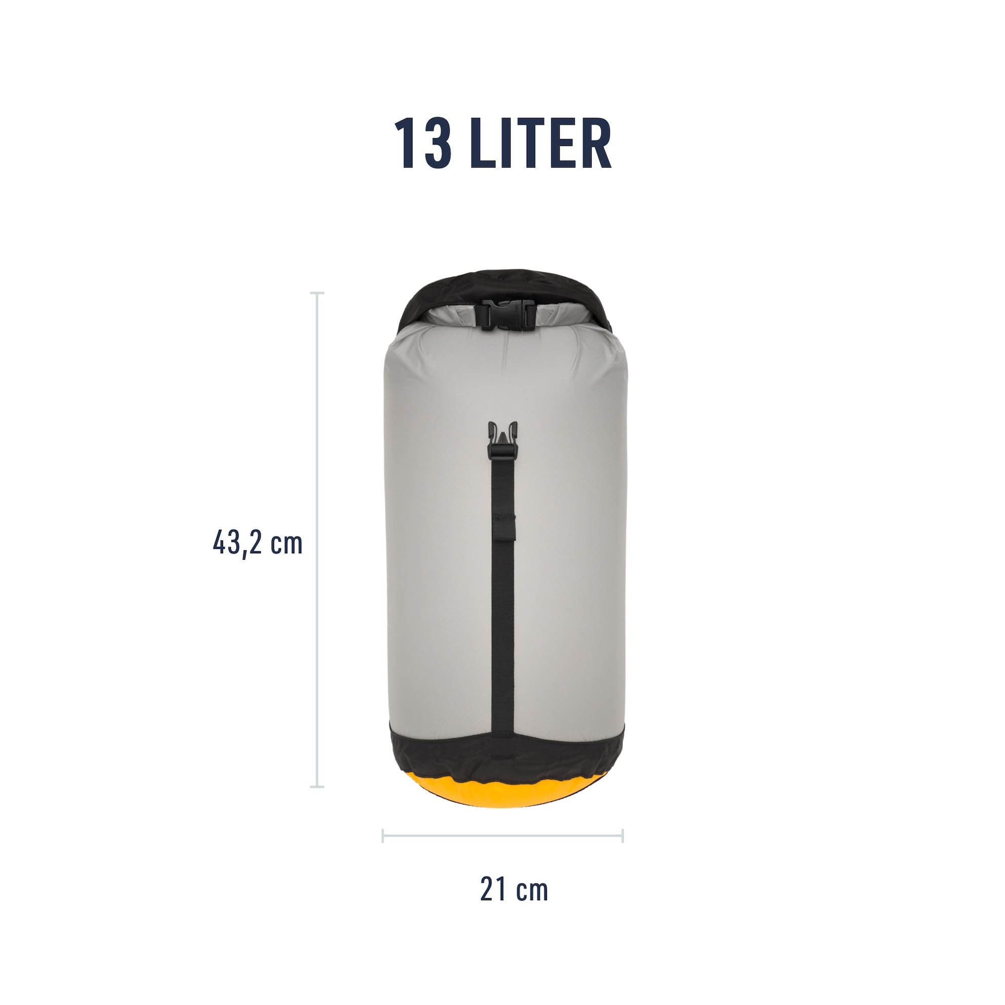 Sea to Summit - Evac Compression Dry Bag UL M 13L - Space Saving Waterproof Storage - Ultra-Lightweight - Roll-Top - For Backpacking & Kayaking - 21 x