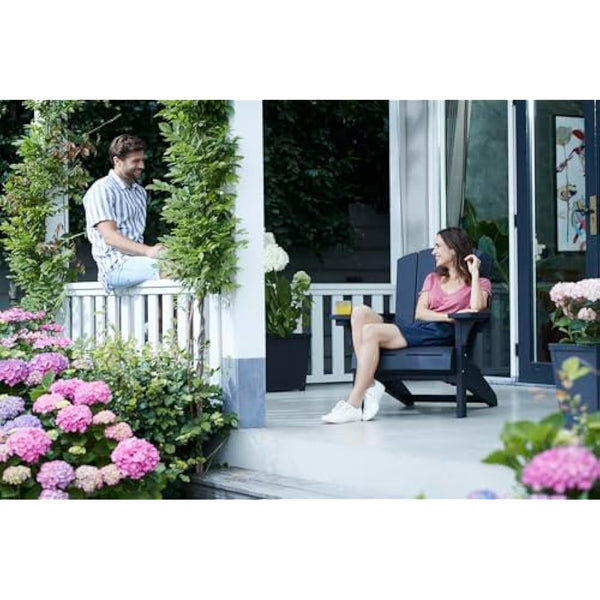 Keter Alpine Adirondack Outdoor Garden Furniture Chair - Graphite Grey