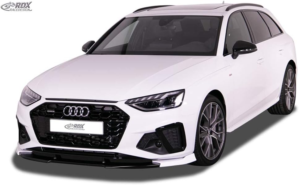 RDX Racedesign Front spoiler Vario-X compatible with Audi A4 (B9) FL 2019- S-Line & S4-Front bumper (PU)
