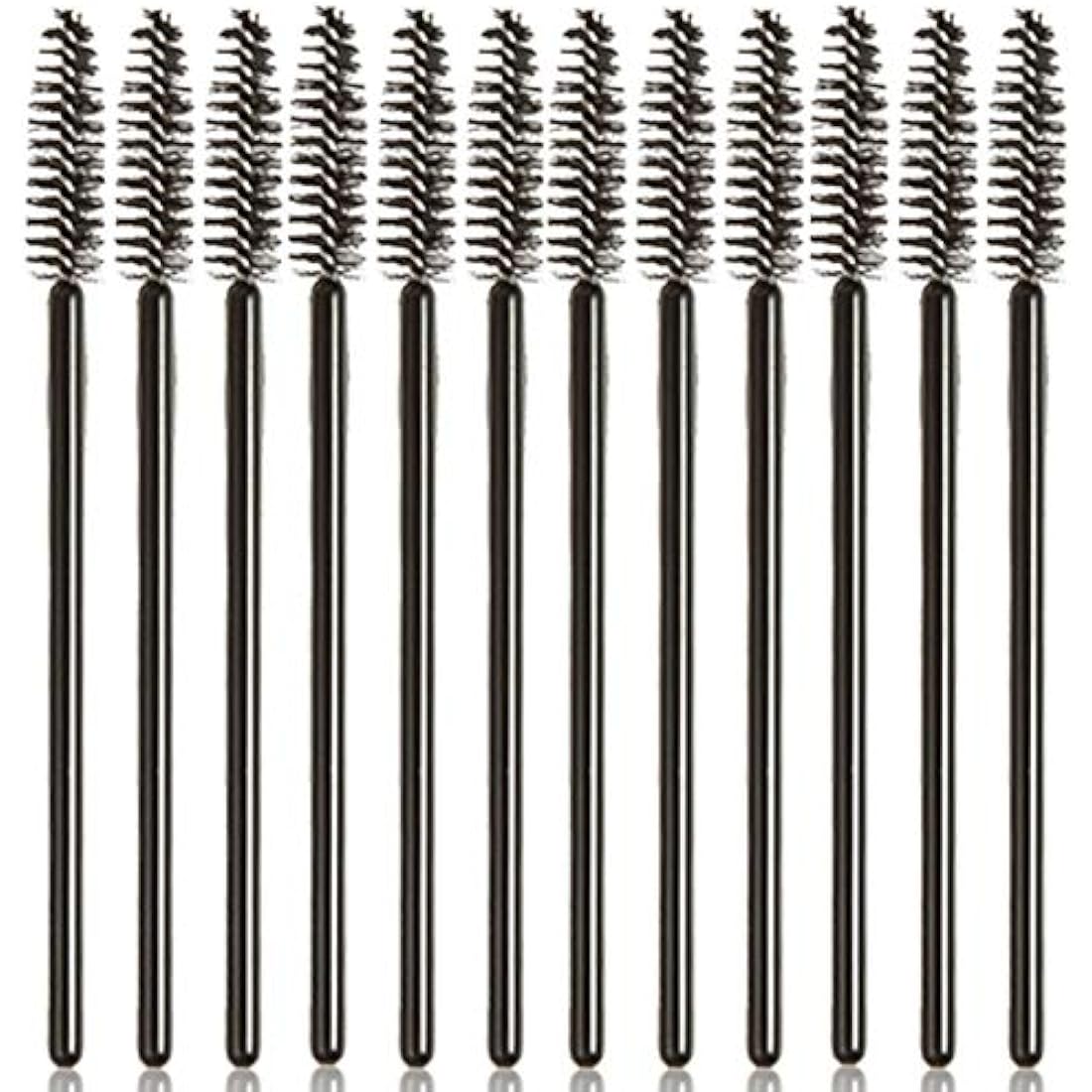 50 PCS Disposable Eyelash Brushes Mascara Wands Eye Lash Eyebrow Applicator Cosmetic Makeup Brush Tool Kits (black)