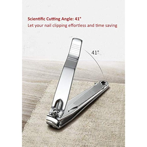 1Pc Heavy Duty Nail Clipper, Stainless Steel Toe Finger Nail Clippers Cutter For Men Women