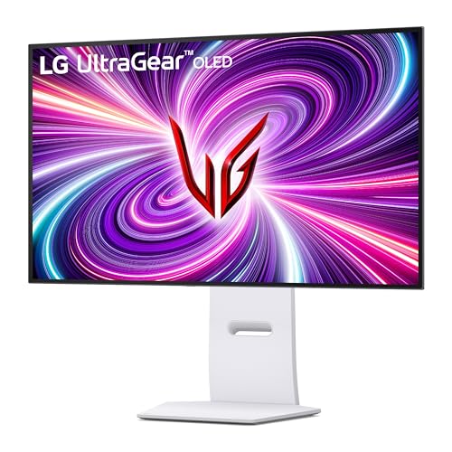 LG UltraGear OLED Gaming Monitor 32GS95UV-B, 32 inch UHD 4K, Dual mode 4K: 240Hz / FHD: 480Hz, 0.03ms Response Time, NVIDIA G-Sync & AMD FreeSync Premium Pro, 7W Stereo speakers, DisplayPort, HDMI 2.1