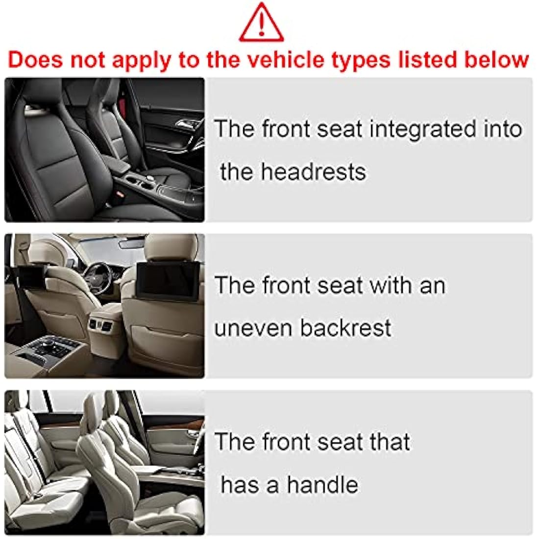 AiQInu Car Back Protector and Organiser, Waterproof Oxford Cloth Car Seat Organiser with Lots of Storage Space, Children (2 Pieces)