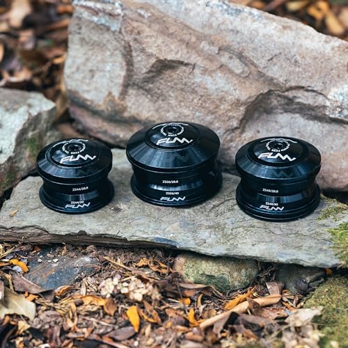 Funn Descend Lower Headset ZS66/46, Zero Stack Angular Contact Bearing Lower Headset, Durable and Lightweight Alloy Headset for Mountain Bike, BMX