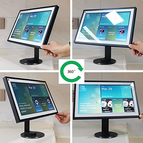 EchoShow 15 Stand Swivel and tilt, Only Made for Echo Show 15 Three Rotating shafts The Base is Made of Aluminum Which Makes The Product More Beautiful and Longer Service Life Black 025-01 UK