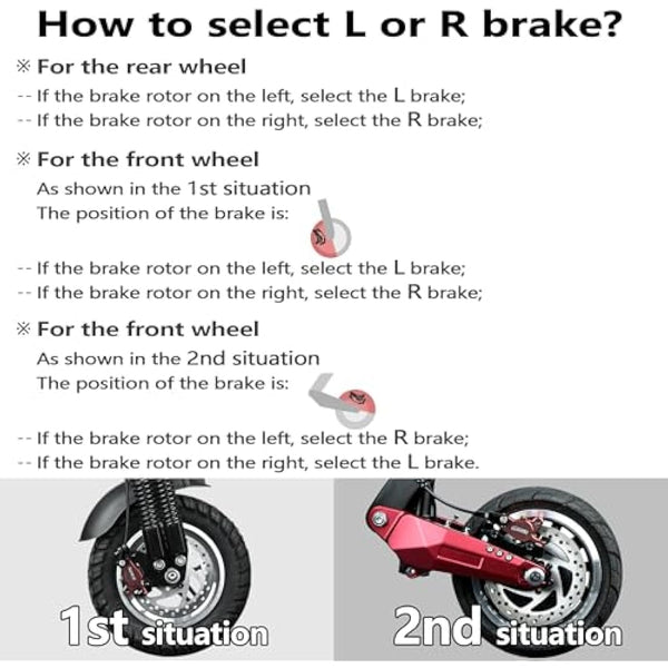 DYISLAND LD-210S Hydraulic Disc Brakes Set，2-PIN/Power-Off Hydraulic Brake kit for Electric Scooter/E-Scooter