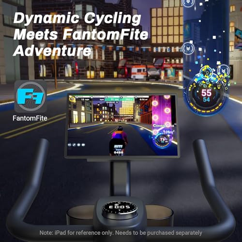 MERACH Exercise Bike with LED Display, Stationary Bike with Exclusive App for Customized Exercise Plans, Quiet Indoor Cycling Bike Exercise Equipment for Home Gym Use, 300lbs Weight Capacity