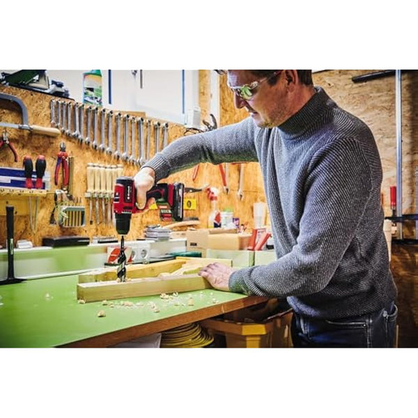 Einhell TE-CD 18/40 Li BL - Solo Power X-Change cordless drill, battery-powered (Li-ion, 18 V, 40 Nm, brushless motor, speed electronics, delivered without batteries & without charger), black, red