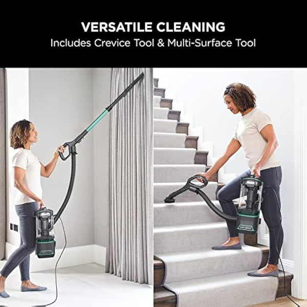 Shark Corded Upright Vacuum Cleaner 1.1L with Anti Hair Wrap Technology, LED Headlights, Lift-Away, Anti-Allergen, 8m Cord, 750W, 2 Attachments,Turquoise, NZ690UK