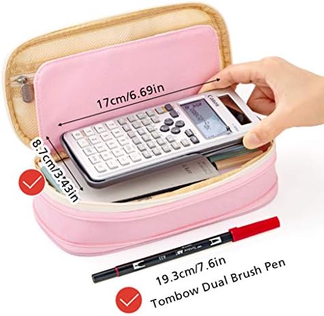 EASTHILL Big Capacity Pencil Pen Case Office College School Large Storage High Capacity Bag Pouch Holder Box Organizer