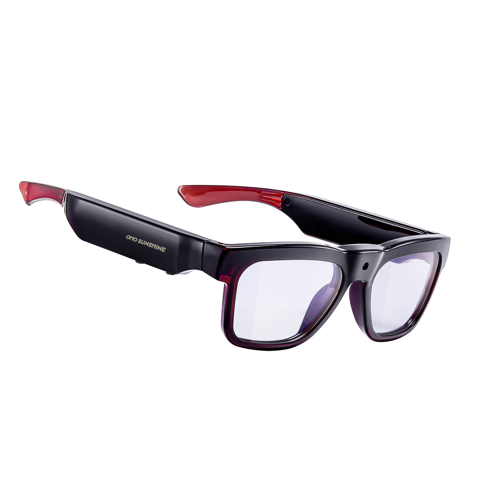 OhO sunshine Smart Bluetooth Glasses with 4K Camera Recording and Real-Time Translation Memory, UV Protection Lens for Outdoor & Indoor