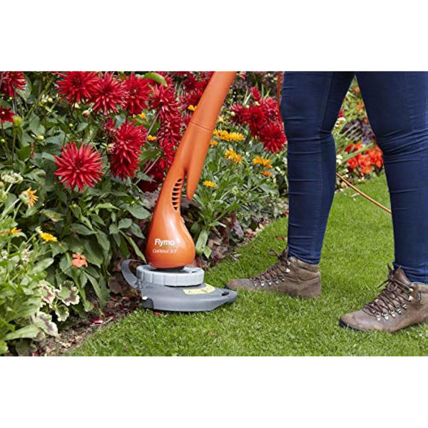 Flymo Contour XT Electric Grass Trimmer and Edger, 300 W, Cutting Width 25 cm