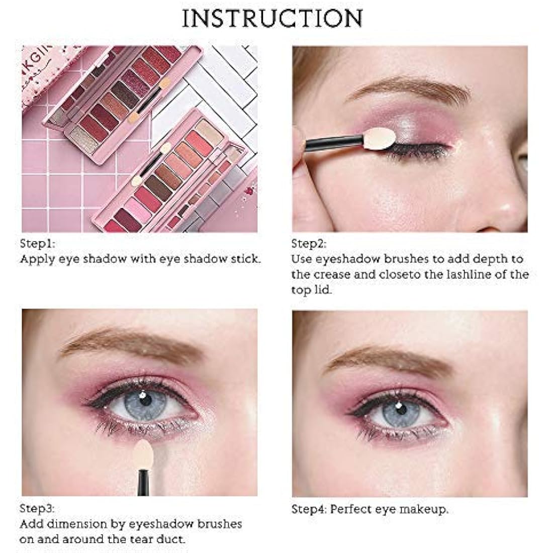 Eyeshadow Applicators, MORGLES 50pcs Disposable Eyeshadow Brushes Set for Make Up Adult Girls, Black