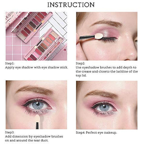 Eyeshadow Applicators, MORGLES 50pcs Disposable Eyeshadow Brushes Set for Make Up Adult Girls, Black