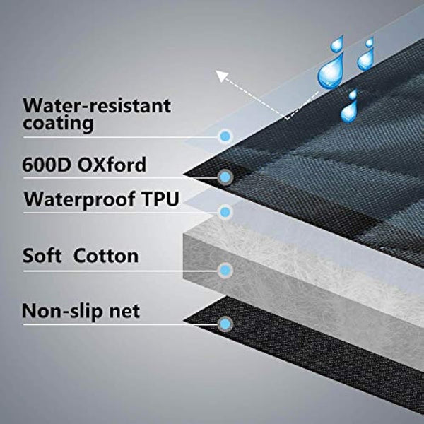 vailge Dog Seat Cover for Back Seat, 100% Waterproof Dog Car Seat Covers with Mesh Window, Scratch Prevent Antinslip Dog Car Hammock, Car Seat Covers for Dogs, Dog Backseat Cover,Standard