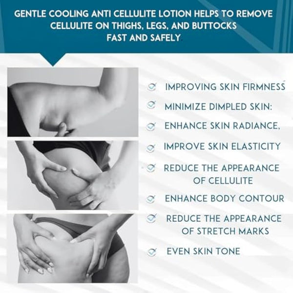 Cellulite Cream Treatment Reaffirming Complex Gel Diminishes The Appearance of Uneven Skin Tone and Rejuvenate 5.07 Oz