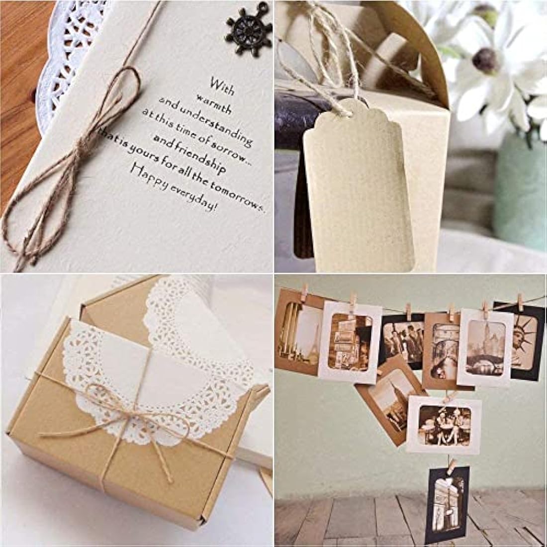 jijAcraft 3.5cm Mini Wooden Pegs: 100Pcs Mini Photos Pegs for DIY Crafts Brown Photo Display Clips Small Wooden Clothes Peg for Hanging Photos Cards