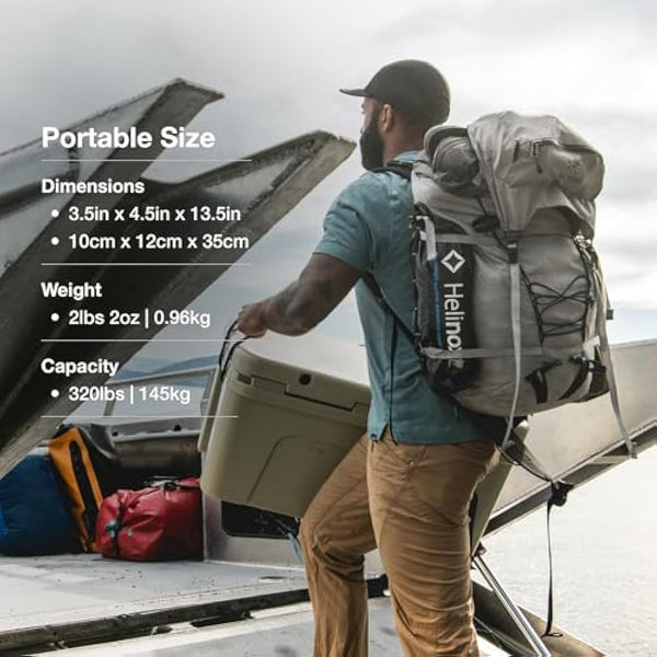 Helinox Chair One Original Lightweight Compact Collapsible Camping Chair Coyote Tan, 0.96kg Outdoor Chairs, Camping Chairs for Adult, Portable Chairs for Outside, Backpacking, Picnic, Adventures