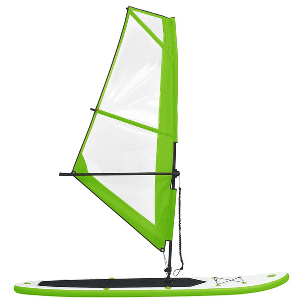 Inflatable Stand Up Paddleboard with Sail Set SUPs Board Surfboard vidaXL