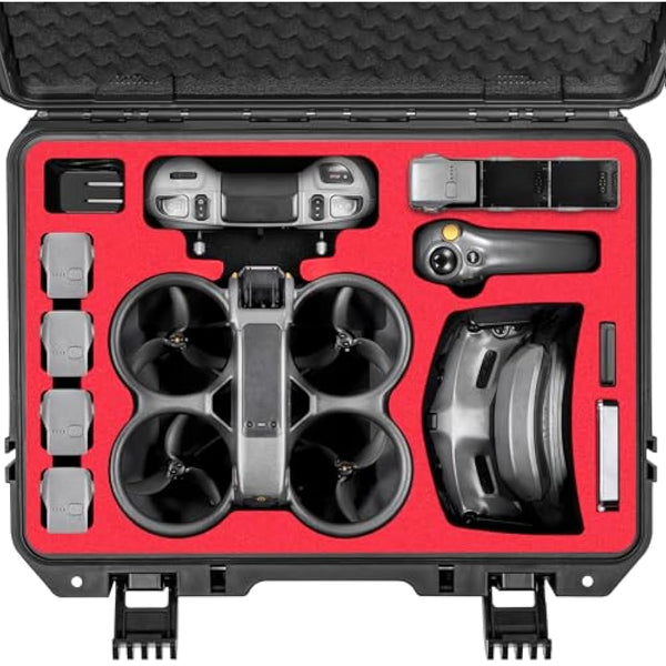 STARTRC Avata 2 Case,Waterproof Carrying Hard Case for DJI Avata 2 Fly More Combo with DJI Goggles 3/RC Motion 3/FPV Remote Controller 3,Battery Charging Hub,FPV Drone Accessories