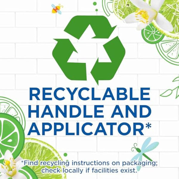 Duck Fresh Discs Toilet Cleaner Starter Kits, Fights Stains That Harbour Germs, Prevents Limescale Build Up, Lime, Starter Kit (1 Holder + 3 Refill Tubes)