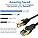 YSONG Cat 8 Ethernet Cable 50M,High Speed 40Gbps,2000Mhz,26AWG,Gold Plated RJ45 Connector,for Outdoor&Indoor Weatherproof UV,for/PC/Modem/Router/Gaming,Faster Than Cat7/Cat6/Cat5