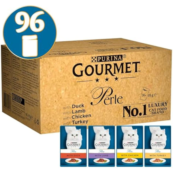 Gourmet Perle Chef's Collection In Gravy (Turkey, Chicken, Duck, Lamb) 96X85g