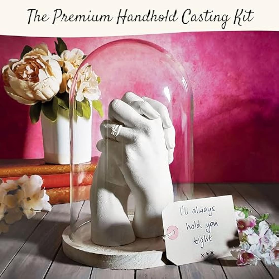 Edinburgh Casting Studio Premium Hand Casting Kit for 2 - Gift for Valentine's, Engagement, Wedding, Anniversary, Couples