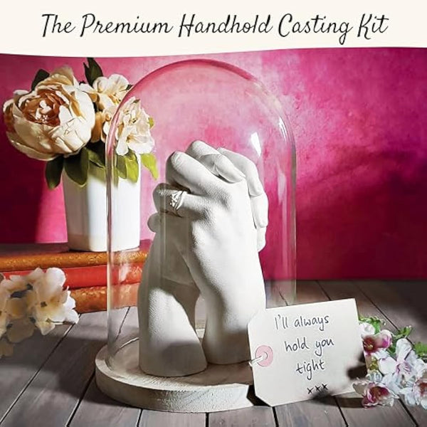 Edinburgh Casting Studio Premium Hand Casting Kit for 2 - Gift for Valentine's, Engagement, Wedding, Anniversary, Couples