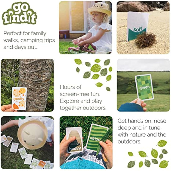 gofindit too The original outdoor nature scavenger hunt card game for kids and families Age 3+ Travel pocket game (Original)