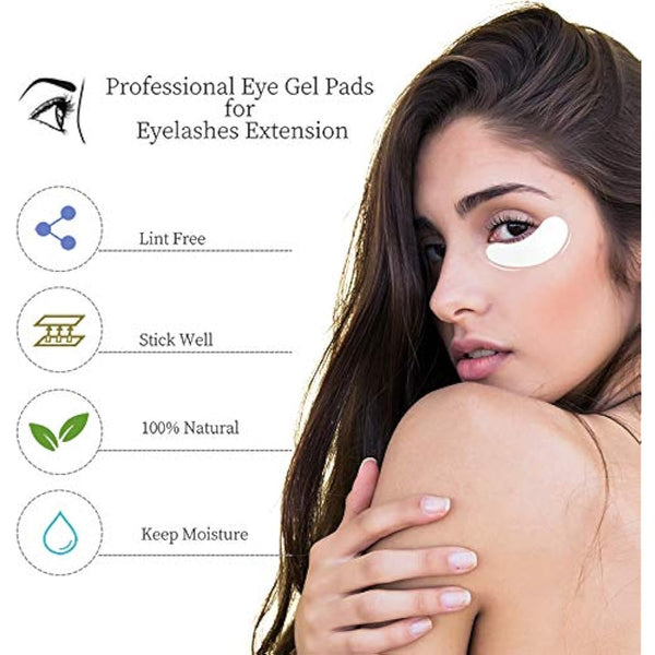 250 Pairs Eye Pads for Eyelash Extension Eyelash Pads Eye Pads Eyelash Eye Patches Eyelash Extension Pad Accessories Under Eye Pads for Eyelash Extensions Good Stay Lunamoon (Pink250)