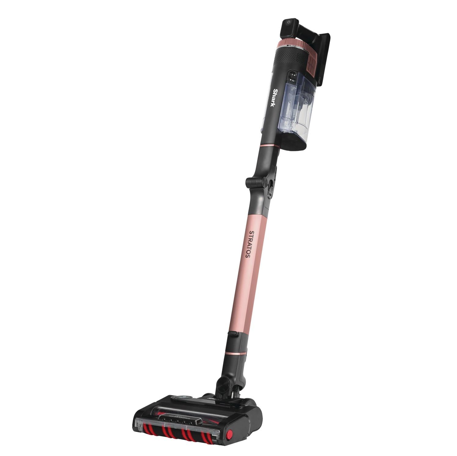 Shark Stratos Cordless Stick Vacuum Cleaner with Anti Hair Wrap Plus, Clean Sense IQ & Anti-Odour Technology, 60 Mins Run-Time, Removable Battery, Charcoal/Rose Gold IZ400UK