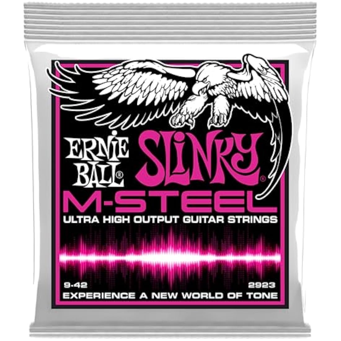 Ernie Ball Super Slinky M-Steel Electric Guitar Strings - 9-42 Gauge