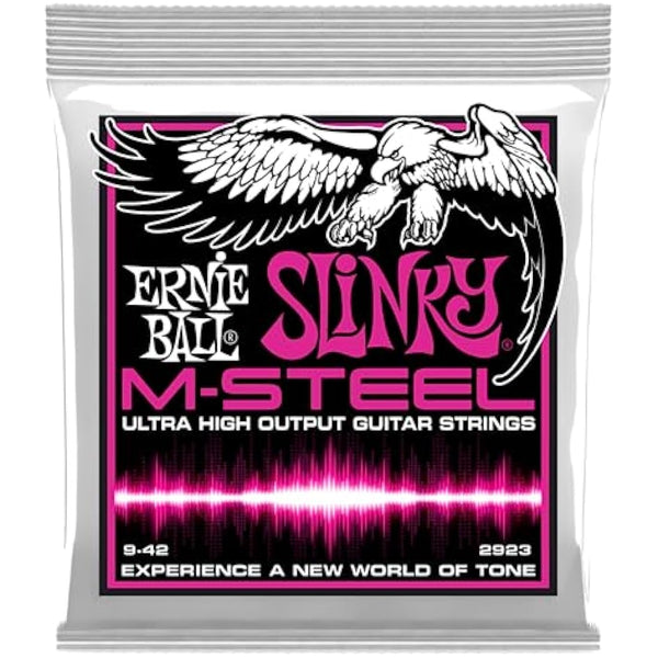 Ernie Ball Super Slinky M-Steel Electric Guitar Strings - 9-42 Gauge