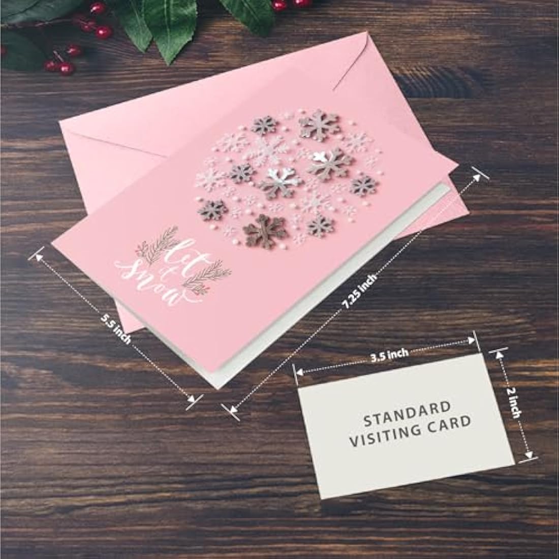 easykart labels 120 Christmas Greeting Cards Assortment, High gloss Spot UV,7.25 x 5.5 Inch with Seal Stickers For Friends, Family and loved Ones