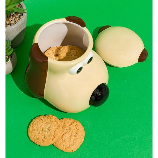 Half Moon Bay Wallace and Gromit Biscuit Barrel | Wallace Biscuit Tin | Wallace and Gromit Gifts & Wallace and Gromit Merchandise | Wallace and Gromit Gift | Biscuits Tin & Biscuit Jar