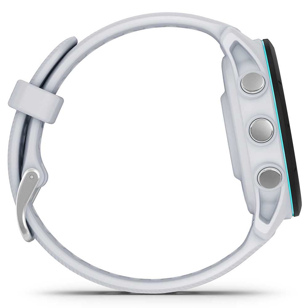 Garmin Forerunner 255 Music GPS 46mm Running Smartwatch, Lightweight, Music Storage, Advanced Training & Insights, Safety & Tracking Features, up to 14 days Battery Life, Whitestone