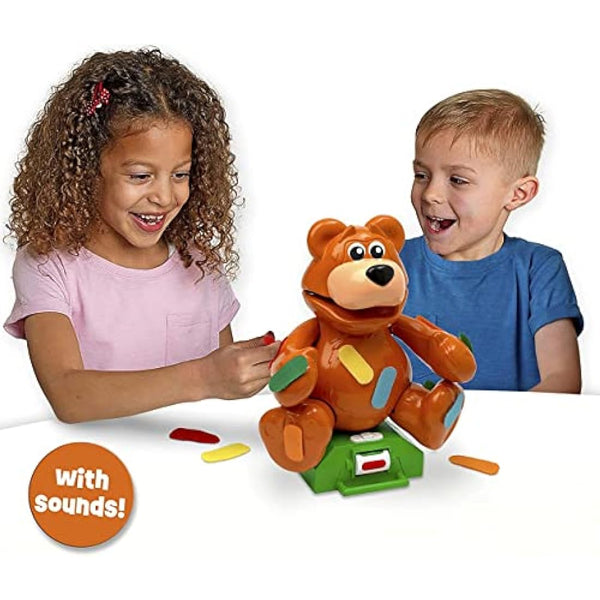 Ideal | Don't be a Scaredy Bear: The plaster pulling teddy bear game- peel his plasters but beware, he really is a scaredy bear! | Kids Games | For 2-4 Players | Ages 4+