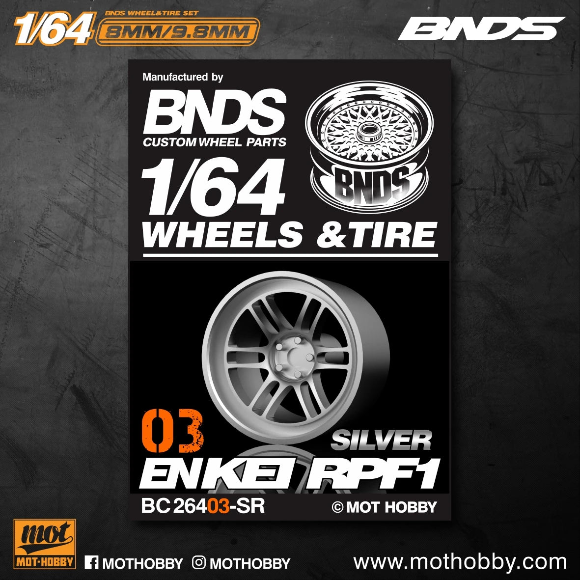 BNDS 1/64 Wheels With Rubber Tires ABS Assembly Rims Modified Parts for 1:64 Model Car VIP Style Detail-up Set New Clearance