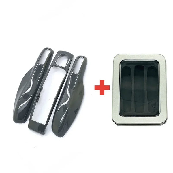 3Pcs Car Smart Remote Key Case Fob Cover Shell for Porsche Panamera Spyder Carrera Macan Boxster Cayman Cayenne 911 970 981 991