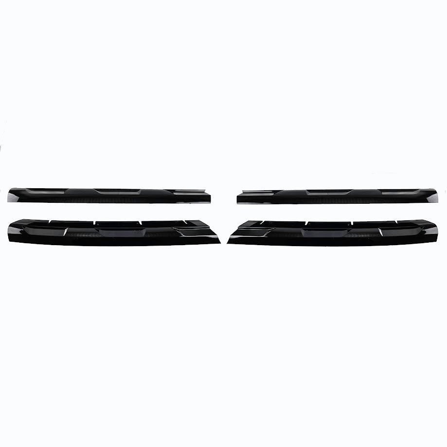 For VW Transporter T6 R-Line Front Grille Trims - Gloss Black Painted and Ready to Fit