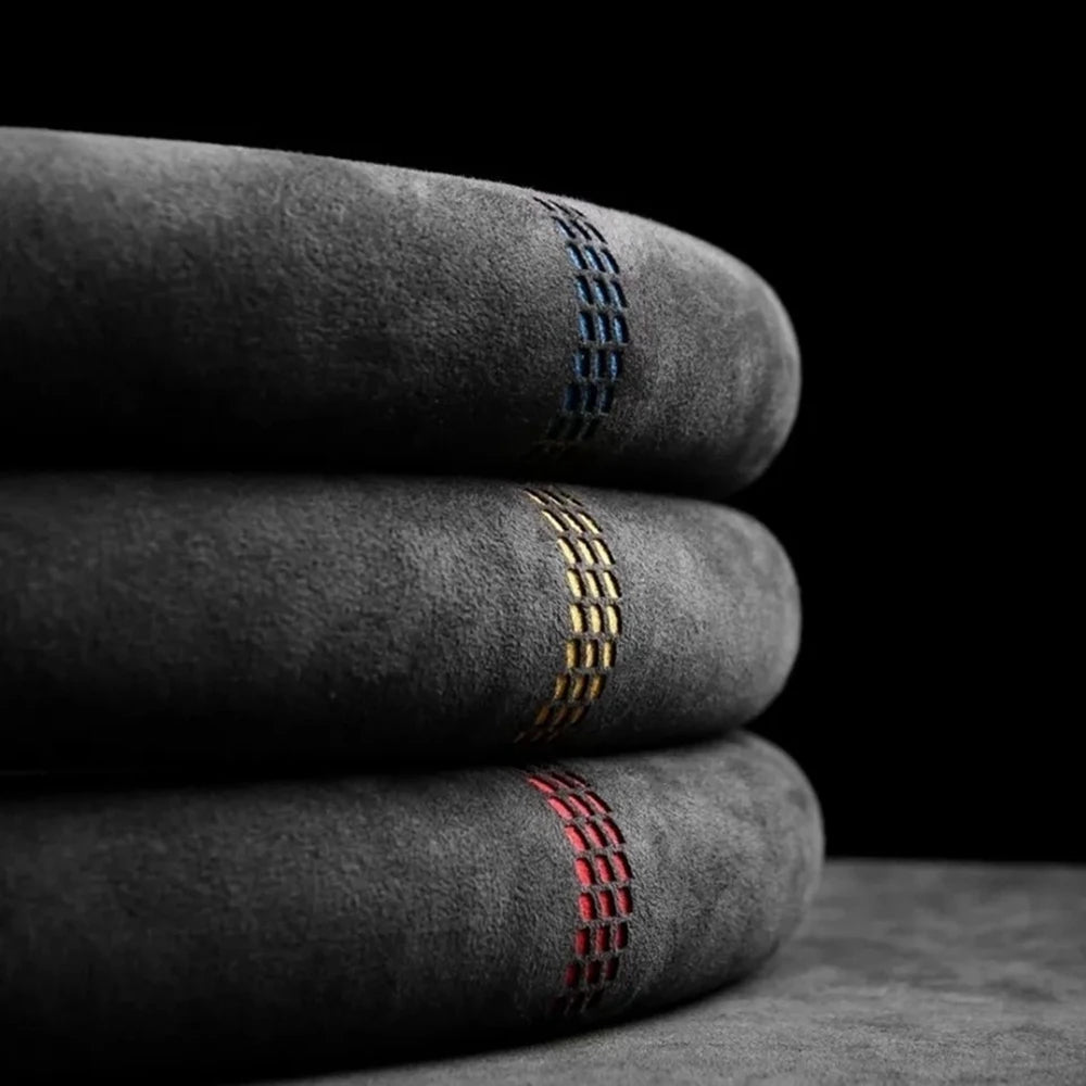 38cm Suede Leather Car Steering Wheel Cover Wear-Resistant For BMW E90 F01 F06 F10 F15 F16 F20 F21 F25 F26 F30 F32 F82 M3 G20 X5