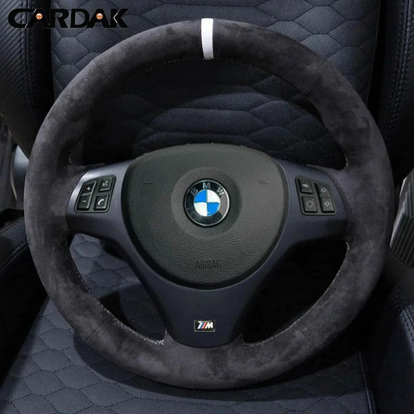 Customized Car Steering Wheel Braid Soft Suede Cover For BMW E81 E90 Pack M Sport M3 E91 E92 E93 E87 E82 E88 X1 E84