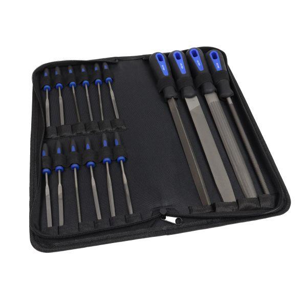 US PRO Tools 16pc Engineers Files and Needle File Set Flat Half, Round Tri Square 7563
