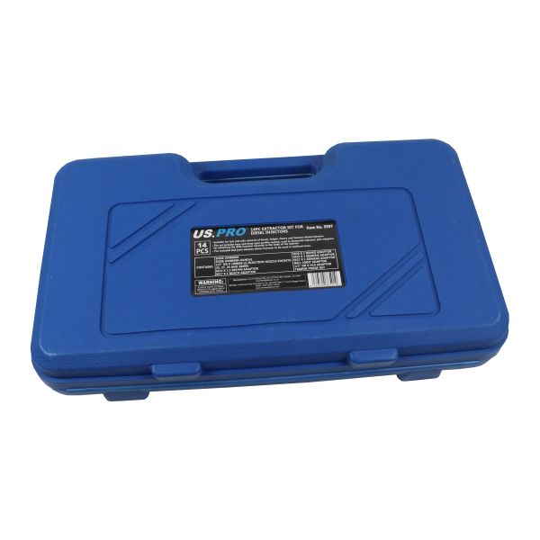 US PRO Tools 14pc Injector Extractor + Common Rail Adaptor Bosch Delphi etc 5597