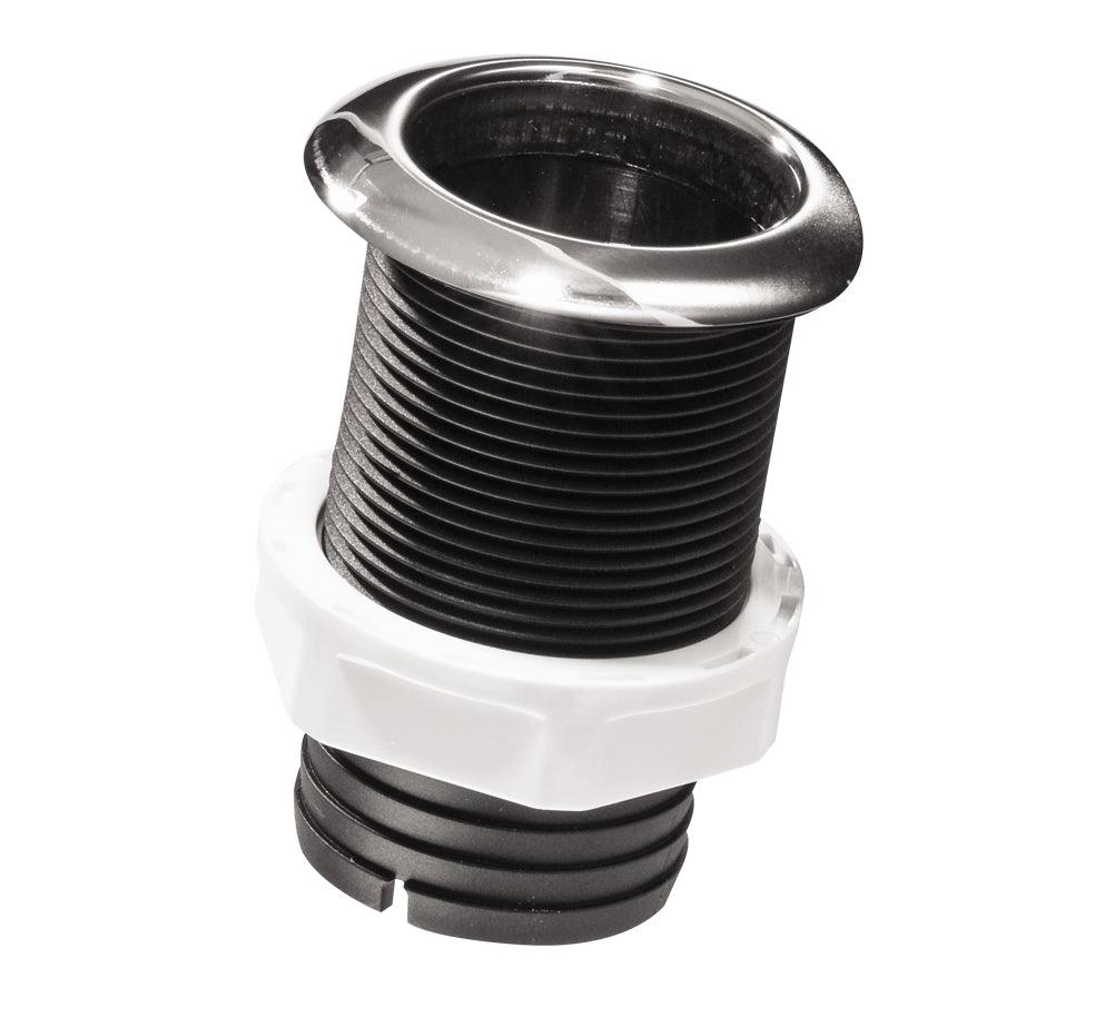 Thru-Hull Ø51 mm Hose Barb, Stainless Flange, 122 mm | 4Boats